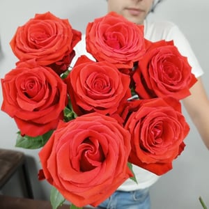 Букет «Роза Нина 7 шт. под ленту»