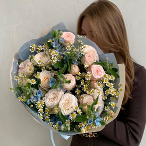 Нежный букет из роз