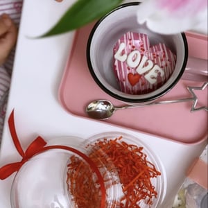 Шокобомбочка в виде сердца в индивидуаль