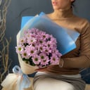 Букет «Розовый жемчуг» из хризантем