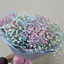 Букет из цветной гипсофилы