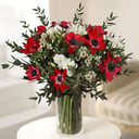 Букет «Экзотические анемоны: анемоны и фрезии»