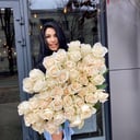 Букет из Кремовых Роз Мондиаль