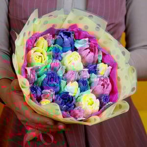 Букет из зефирных тюльпанов (средний)