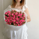 Букет кустовых роз 19 штук