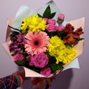 Букет «Гармония» из роз и хризантем