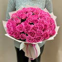 Букет «51 роза Розовая»