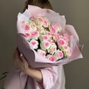 Букет «Кустовые пионовидные розы»