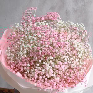 Букет воздушные замки из гипсофил