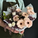 Букет «Соблазн» из гербер и сирени