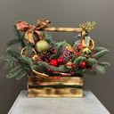 Коробка с цветами «Новогодний мастерок»