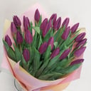Букет «25 фиолетовых тюльпанов»