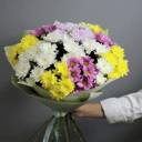 Букет «Яркое лето» из хризантем