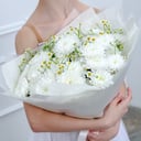 Букет "Хризантема и ромашки"