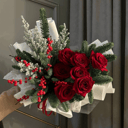 Букет «Новогодний огонек» из роз