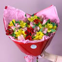 Букет «Палитра лета» из альстромерий