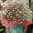 Шляпная коробка с Гипсофилой