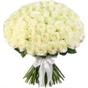 Букет из 115 белых роз