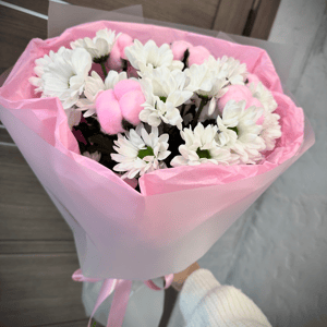 Букет нежность из хризантем