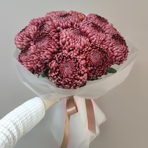 Букет «Хризантемы Космос Бигуди для мамы»