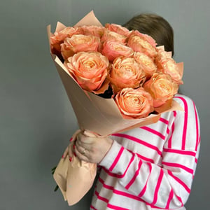 Букет «Розы пионовидные эквадор 15 штук»