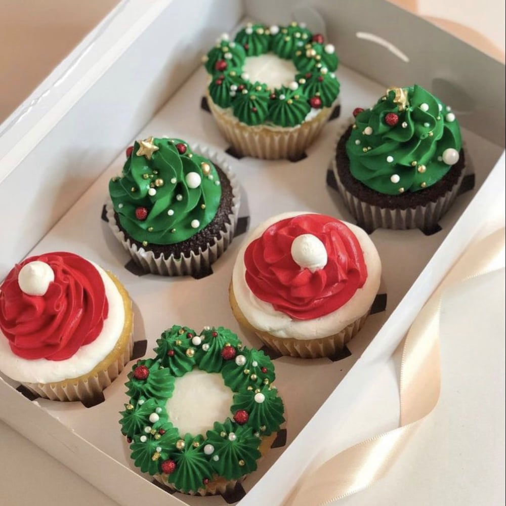 Новогодние капкейки