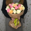 Букет «21 роза 60 см микс»