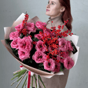 Самый зимний букет из роз