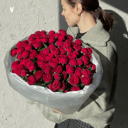 Букет винных пионовидных роз