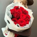 Букет 11 красных роз 60 см
