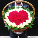 Композиция «Сердце» из роз