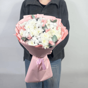 Букет «Нежный каприз» из хризантем