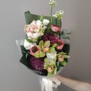 Авторский Букет Орхидеи и Амариллис из эустом и роз