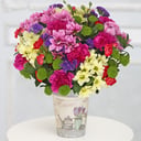 Букет «Палитра чувств» из гвоздик и хризантем