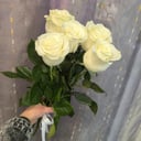 Букет «5 белых роз Эквадор»