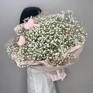 Букет «Искренность чувств» из гипсофил