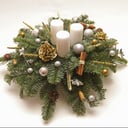 Новогодняя композиция со свечами