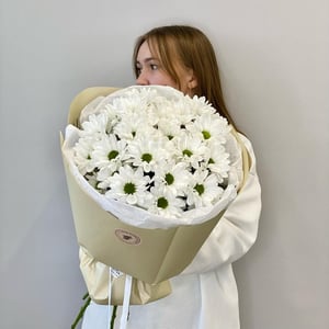 Монобукет из ромашек-хризантем