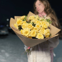 Букет «Розы в крафте»