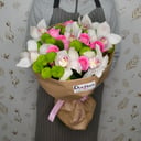 Букет «Вдохновение» из роз и орхидей