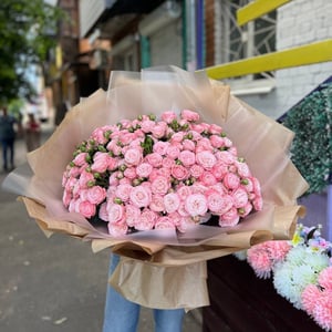 Букет из роз розовый