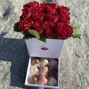 Шкатулочка S с розами