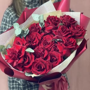 Букет из 15 эквадорских красных роз