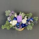 Новогодняя композиция "Шары" из гипсофил