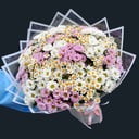 Букет "Поле цветов" из ромашек