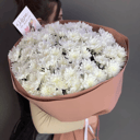 Воздушный букет из хризантем