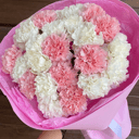 Нежный букет диантусов из гвоздик