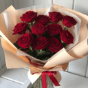 Монобукет с красными розами