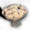 Букет из 15 розовых кустовых хризантем