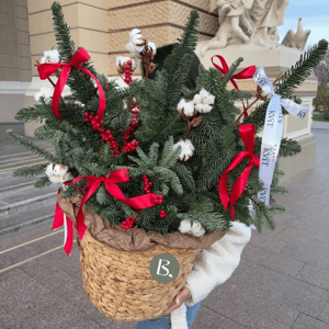 Зимнее настроение в корзине